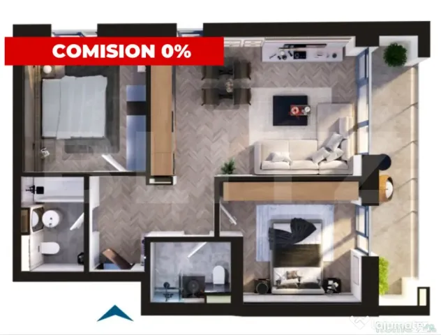 Comision 0 | Apartament de vanzare, cu 3 camere, 74 mp, zona - Timisoara (Timis)