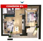 Comision 0 | Apartament de vanzare, 2 camere, 54 mp, zona