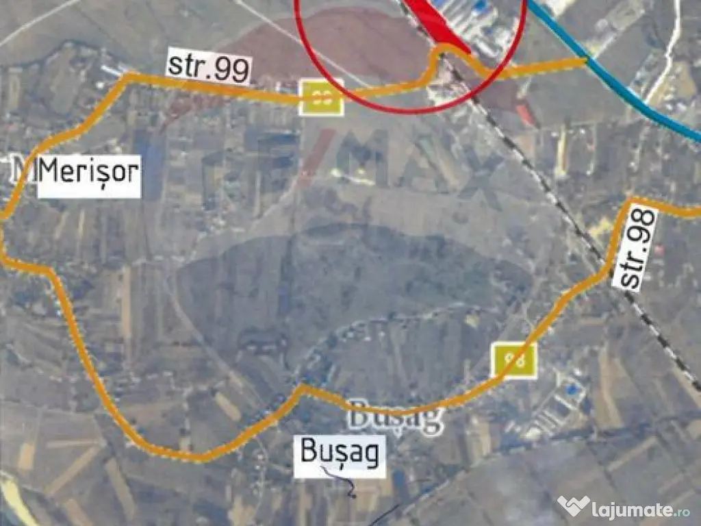 Teren de vanzare-ideal pentru hala sau parcare