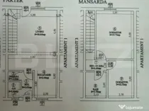 Triplex cu 3 camere, 84 mp utili, 40 mp de teren, zona Eroil