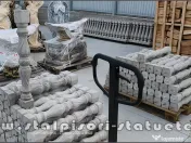 Stâlpișori, baluștri, popici, mosoare, din beton, model B5. 