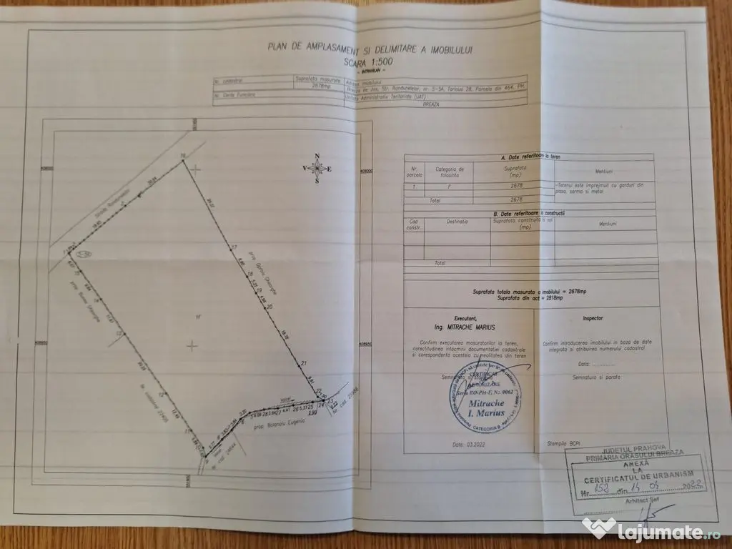 Teren intravilan Breaza