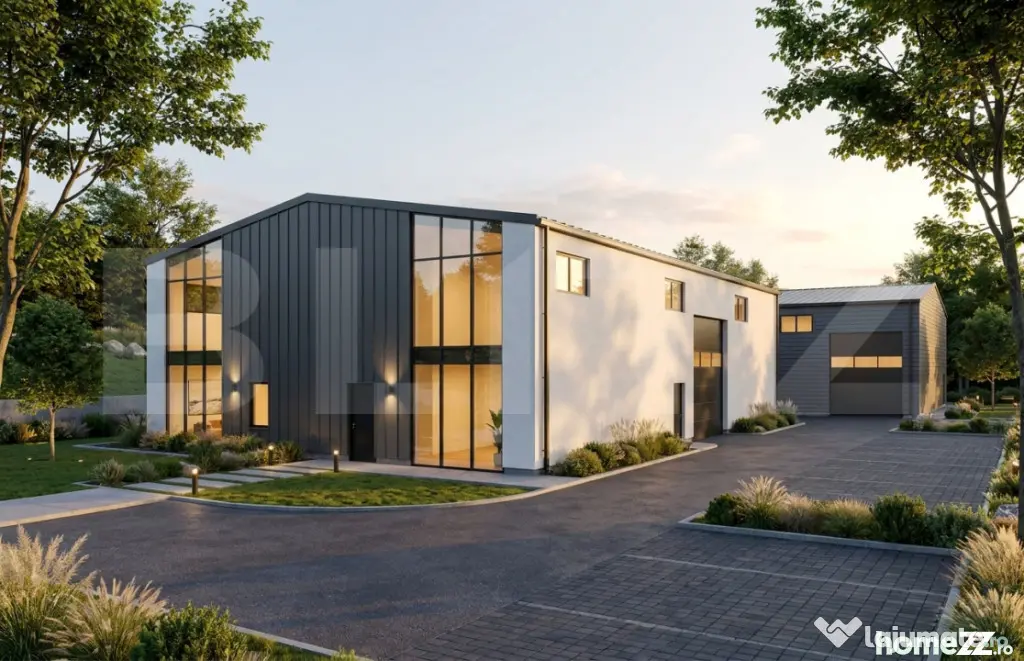 Hale industriale 900mp utili,teren de 2800mp, Centura Valcel