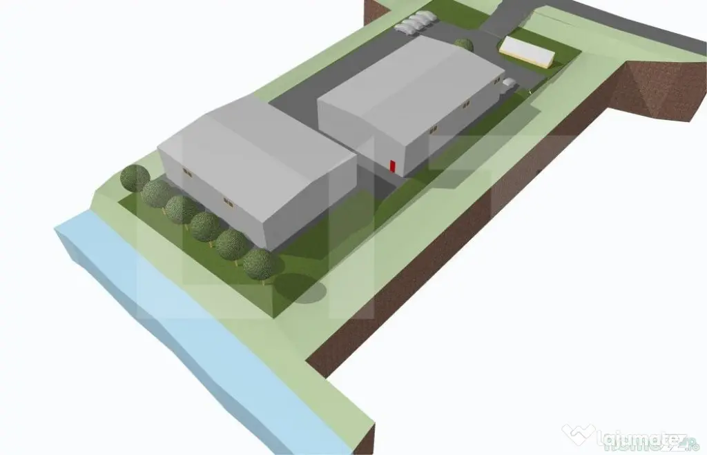 Hale industriale 900mp utili,teren de 2800mp, Centura Valcel