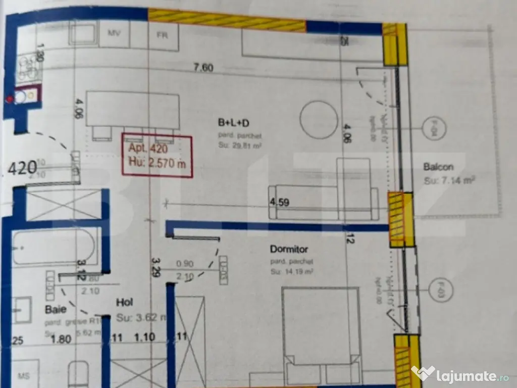 Exclusivitate ! Apartament 2 camere, finisat, 54 mp, ERA By