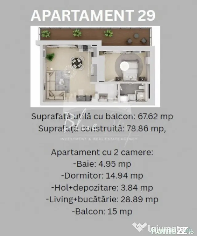 Madrid Park Residence- Apartament 2 camere