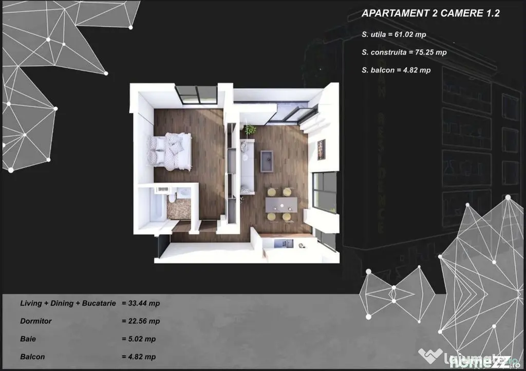 Apartament 2 camere zona Tomis Plus cu Incalzire in Pardo... - Constanta (Constanta)