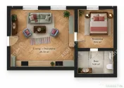 De inchiriat apartament unicat cu 2 camere langa Piata Mare