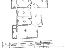 Apartament spațios cu 4 camere, 84 MP