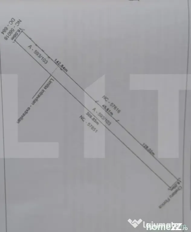 DE VÂNZARE — Teren Intravilan | Botoșani, Orășeni Deal - Oraseni Vale (Botosani)