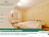 Apartament la curte comuna cu 4 camere si centrala proprie,