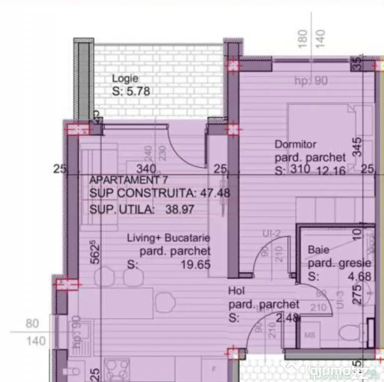 Variante de apartament 2 camere, 53 mp, zona Independentei - Baia Mare (Maramures)