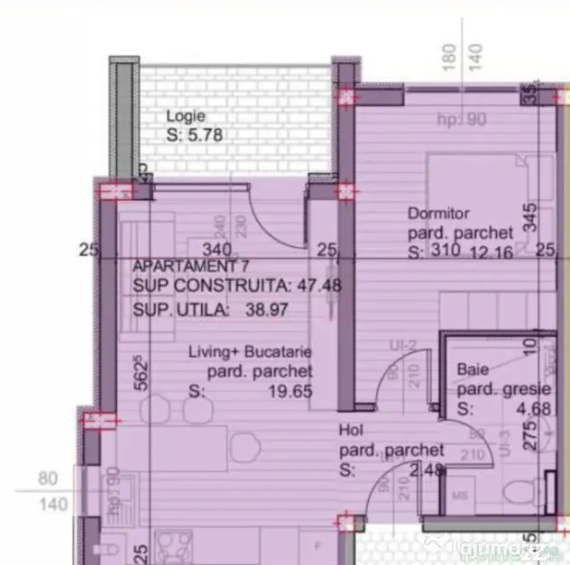 Variante de apartament 2 camere, 53 mp, zona Independentei - Baia Mare (Maramures)