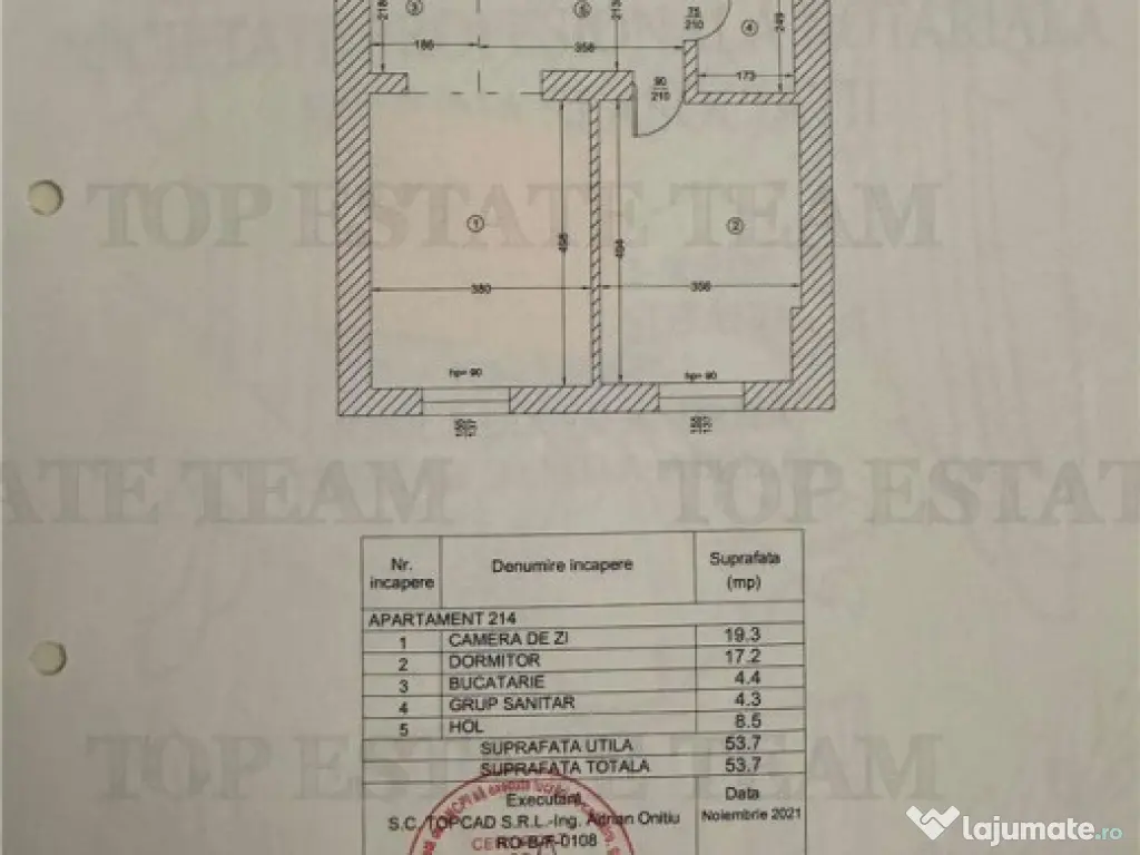 Apartament superb 2 camere, mobilat si utilat de lux, parcar