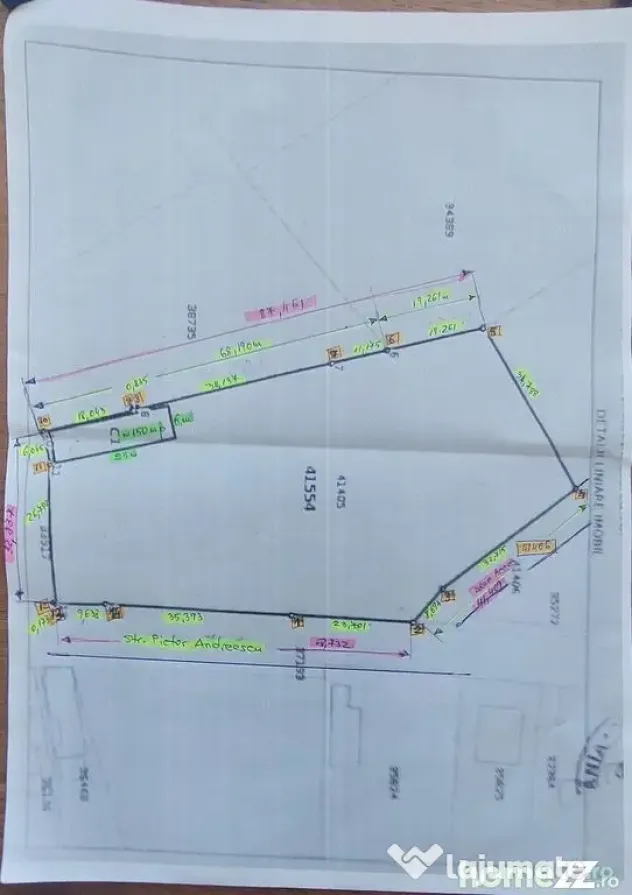 Teren Giurgiu, 4014mp, deschidere 69mp,intravilan