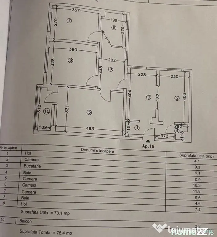 Apartament 4 camere zona Tomis Nord - Oxford - Constanta (Constanta)