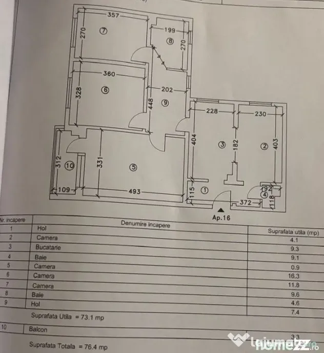 Apartament 4 camere zona Tomis Nord - Oxford - Constanta (Constanta)