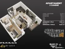 3cam,2bai, dec.(living deschis cu buc), la 3min de metrou...