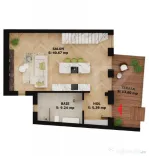 Apartament modern 2 camere cu terasă – EAS Residence