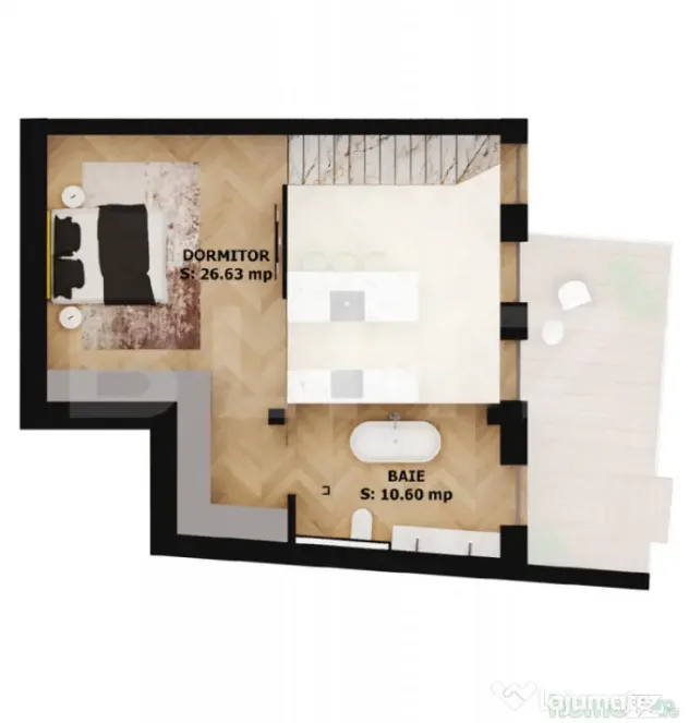 Apartament modern 2 camere cu terasă – EAS Residence - Oradea (Bihor)