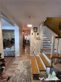 Vila individuala cuplata 4 camere S P 1 M, cu incalzire in p