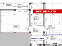 Apartament 2 camere decomandat – loc de parcare 53MP