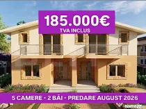 Casa tip duplex, 5 camere, 2 bai, teren 300 mp, Giroc