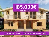 Casa tip duplex, 5 camere, 2 bai, teren 300 mp, Giroc