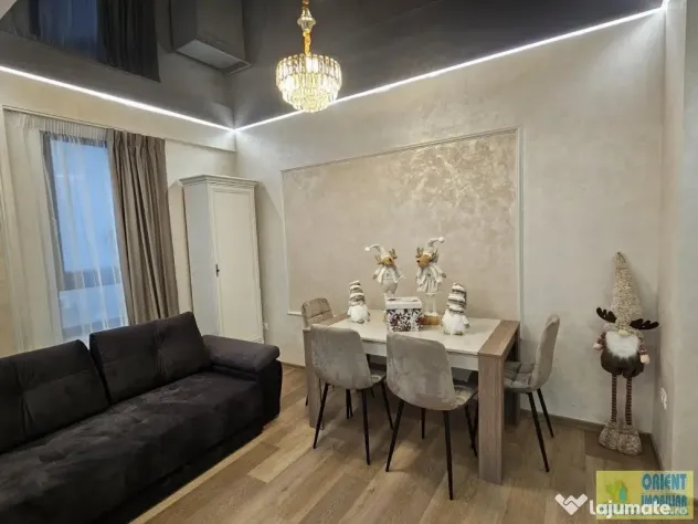 Faleza Nord, decomandat, 2 camere, etaj 1, 70mp, mobilat modern