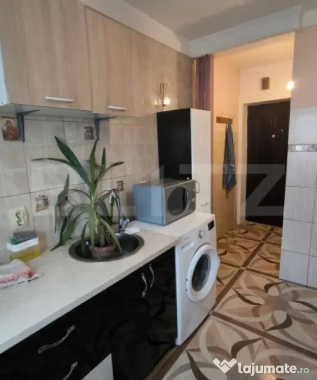 Garsoniera de inchiriat, 25mp, etaj 1, zona Burdujeni Gara.