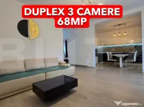 Duplex 3 camere 68mp utili, 300mp teren Mosnita Noua