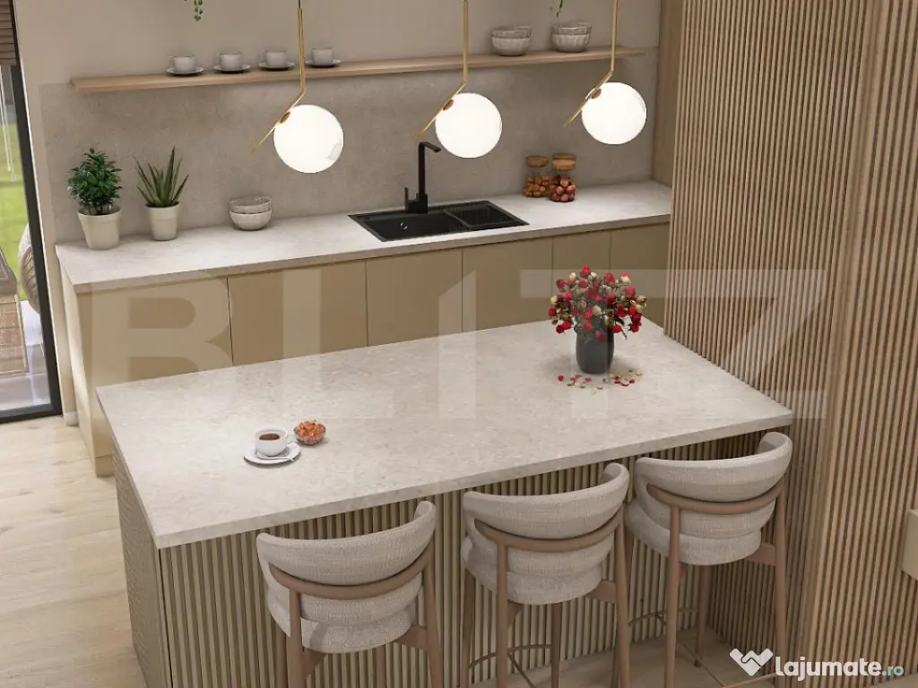 Ansamblu rezidential compus din 8 case, 115 mp, teren 500 mp