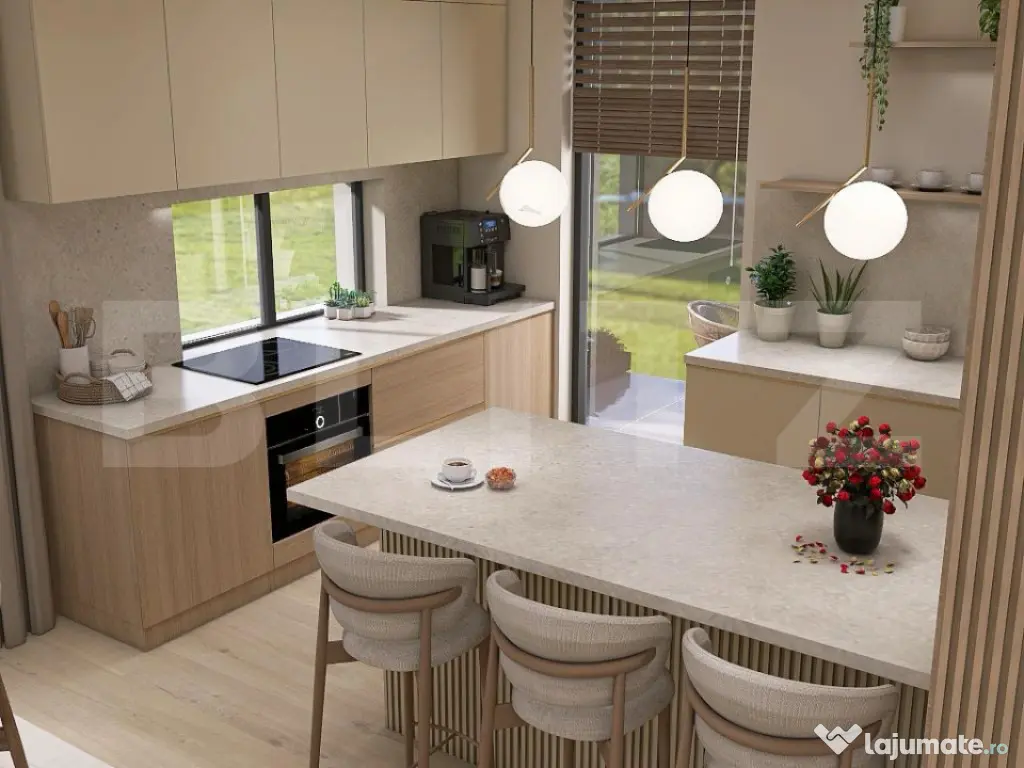 Ansamblu rezidential compus din 8 case, 115 mp, teren 500 mp