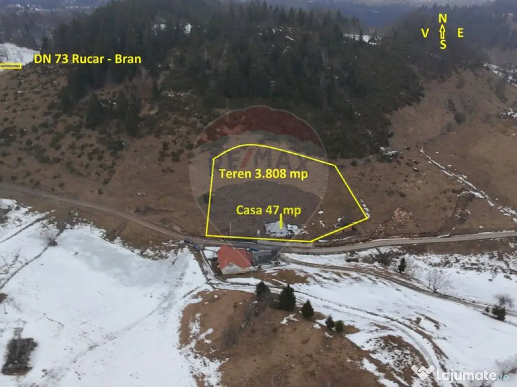 Teren 3808mp+Casă Fundata, Brașov - Cheile Grădiștei ...