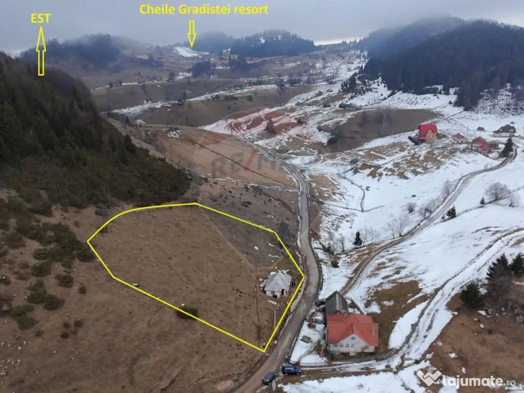 Teren 3808mp+Casă Fundata, Brașov - Cheile Grădiștei ...