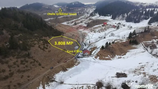 Teren 3808mp+Casă Fundata, Brașov - Cheile Grădiștei ...