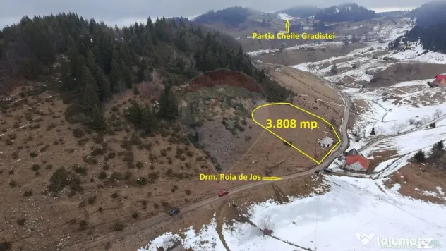 Teren 3808mp+Casă Fundata, Brașov - Cheile Grădiștei ...
