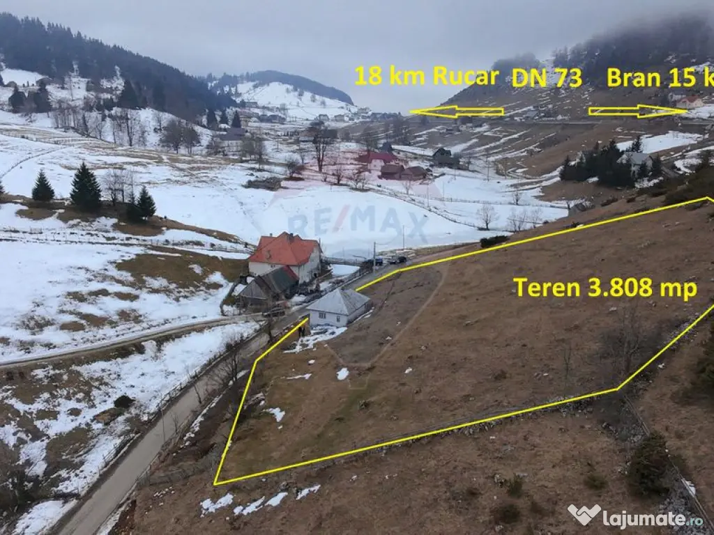 Teren 3808mp+Casă Fundata, Brașov - Cheile Grădiștei ...