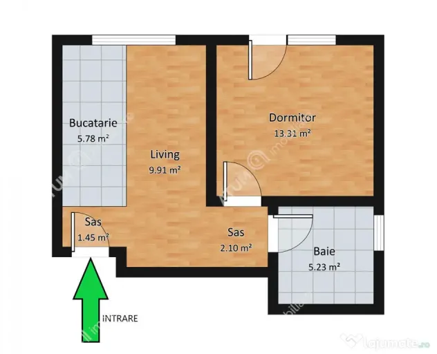 Apartament cu 2 camere si loc de parcare zona Turnisor in Si