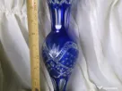 Vaza veche cristal cobalt