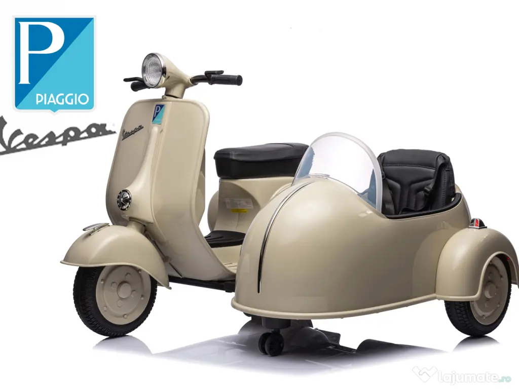 Scuter electric cu atasament Piaggio VESPA 150 VL1T 2x 55W 12V 10Ah Bej