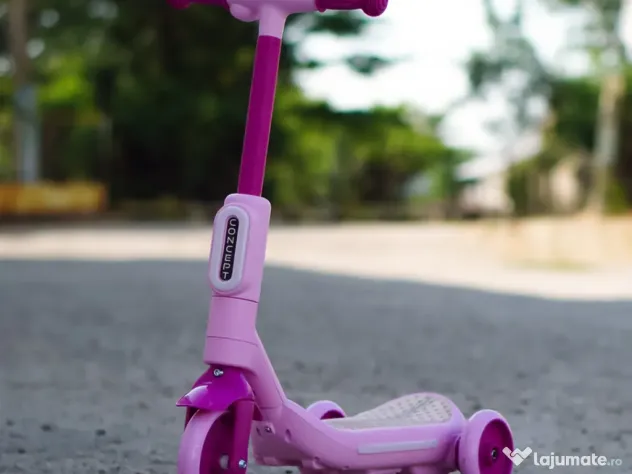 Trotineta electrica Kinderauto Aquamist cu aburi, lumini 30W 6V Pink