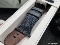 Curea premium din piele somon Njord Apple Watch 44 / 45 mm