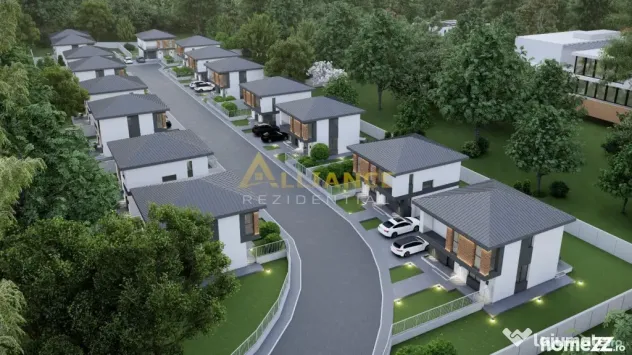 Ansamblu rezidential _200m pana la statia de autobuz _strada