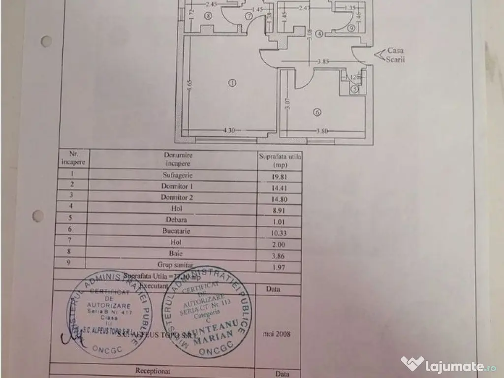 Apartament 3 camere Bratianu