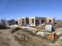 Casa individuala Santandrei cu placa de beton si gard imprej