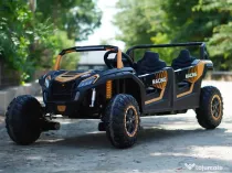 UTV electric cu 4 locuri, Kinderauto Racing 4x 150W 24V 14Ah Yellow gold