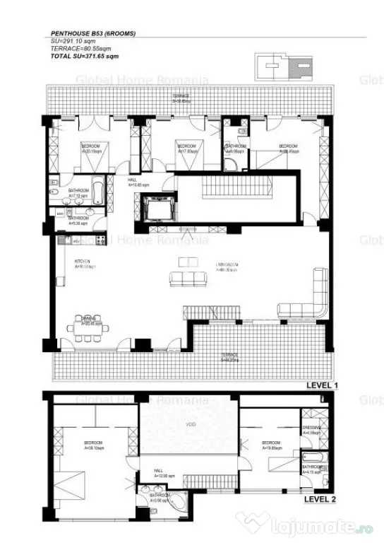 Duplex - Top Floor | 6 Camere + Terasa 81MP + Parcare | Bld.