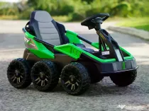 UTV electric pentru 2 copii Kinderauto BJSX2319 6x6 300W 24V Green
