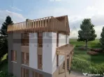 Casa individuala in constructie, pădure & priveliște sp...